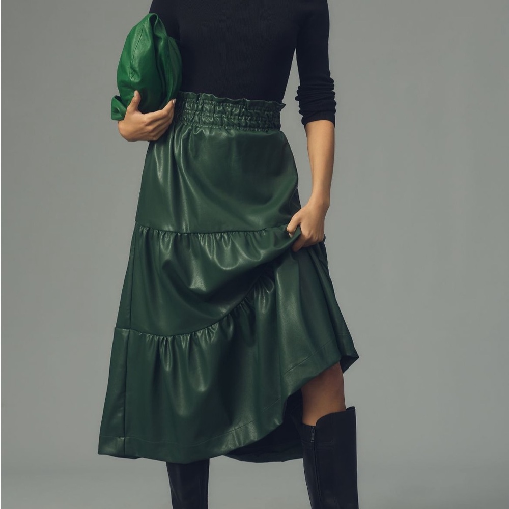 The Anthropologie Sommerset Maxi Skirt: Faux Leather edition